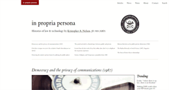 Desktop Screenshot of inpropriapersona.com